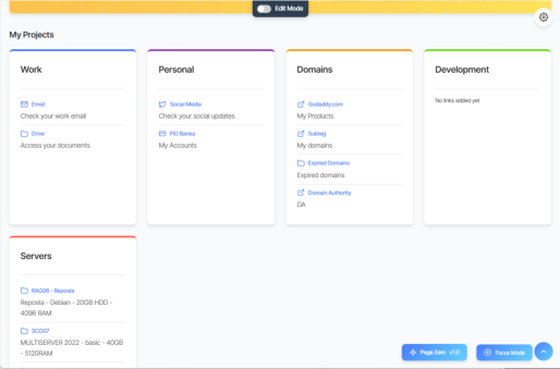 Projects Feature Screenshot