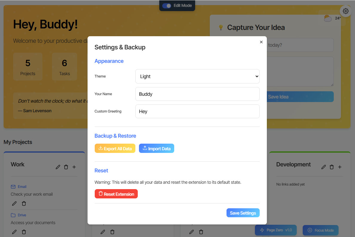Customization Options